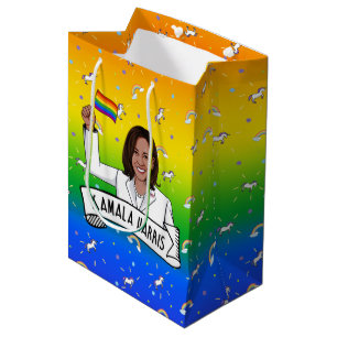 Kamala Harris Pride Medium Gift Bag