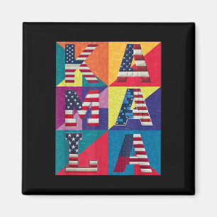 Kamala Harris Quilted Show Your Support For Harris Magnet