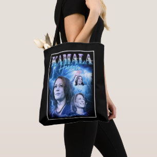 Kamala Harris Retro 90s Style Tote Bag