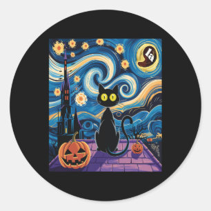 Kamala Harris Shirt Harris Waltz 2024 Cat Hallowee Classic Round Sticker