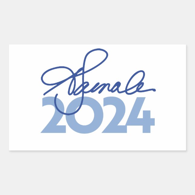 Kamala Harris Signature 2024 Rectangular Sticker (Front)