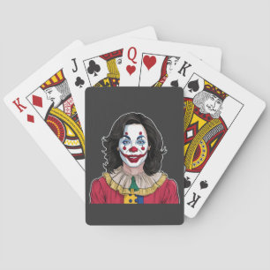 Kamala Harris Spooky Halloween Clown Election 2024 Playing Cards