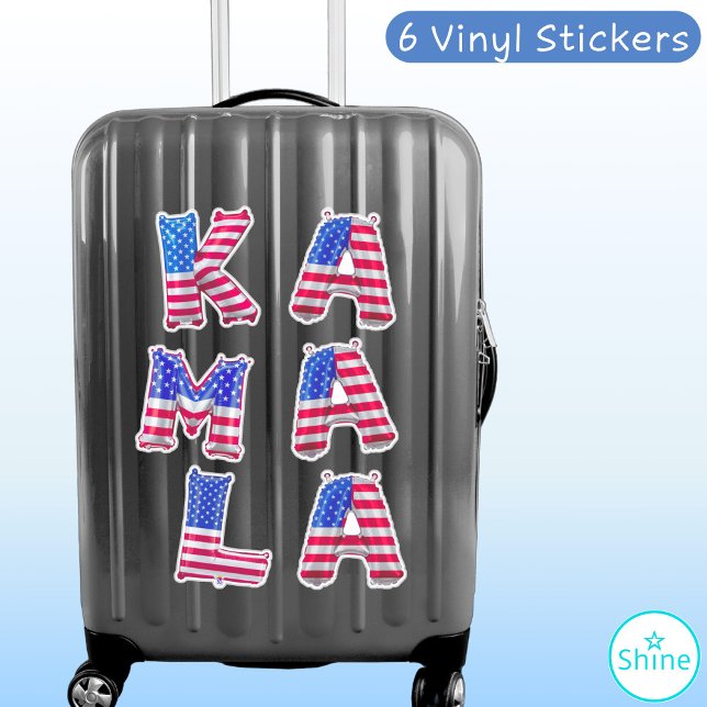 Kamala Harris Supporter USA Flag Balloon Alphabets (Creator Uploaded)