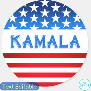 Kamala Harris Supporters Volunteers Elections 2024 Classic Round Sticker