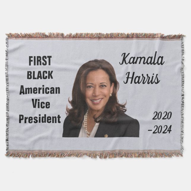 KAMALA HARRIS Throw Blanket (Front)