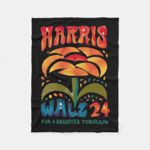 Kamala Harris Tim W 2024 Peace Lgbt Harris W Waltz Fleece Blanket