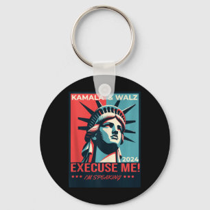 Kamala Harris Tim Walz 2024 Election  Key Ring