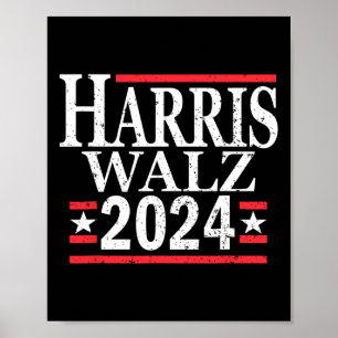 Kamala Harris Tim Walz 2024  Poster