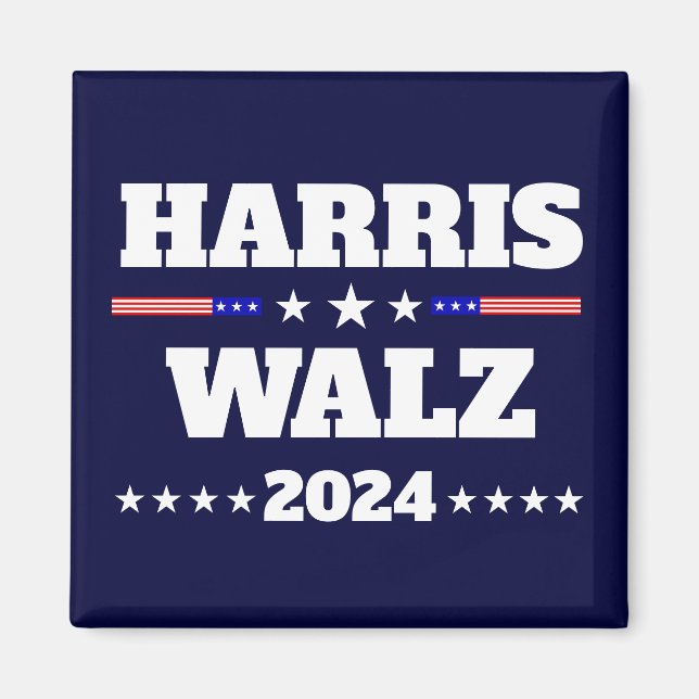 Kamala Harris Tim Walz 2024 US President Campaign Magnet (Front)