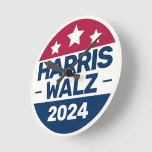 Kamala Harris Tim Walz campaign 2024 Presidetial Round Clock