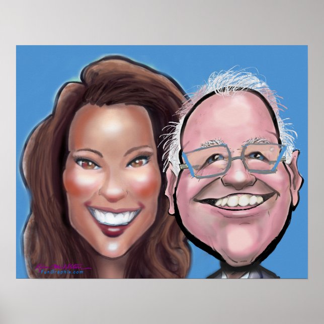 Kamala Harris Tim Walz Poster (Front)