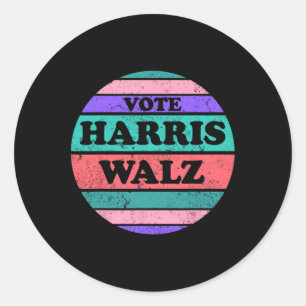 Kamala Harris Tim WAlzheimer President 2024 Classic Round Sticker