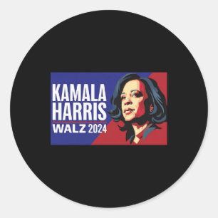 Kamala Harris Tim Wheimer Waltz 2024 Peace Lgbt Classic Round Sticker