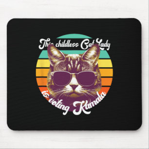 Kamala Harris Tim Wheimer Waltz - Childless Cat La Mouse Pad