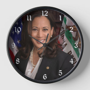 Kamala Harris US Vice President, Biden 2024 Clock