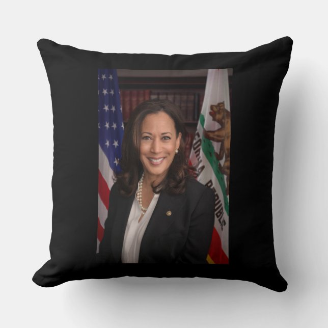 Kamala Harris US Vice President, Biden 2024 Throw  Cushion (Front)