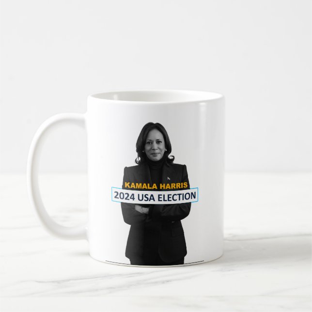 Kamala Harris USA 2024 Election  Coffee Mug (Left)