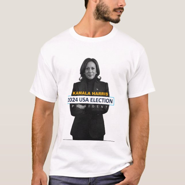 Kamala Harris USA 2024 Election President T-Shirt (Front)