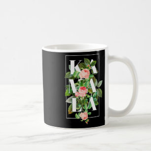 Kamala Harris Vintage Floral Feminine First Female Coffee Mug