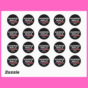 Kamala Harris Walz 2024 Classic Round Sticker