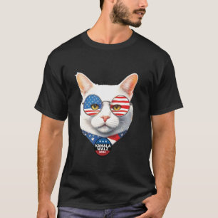 Kamala Harris Walz 2024 for President Cat Ladies T T-Shirt