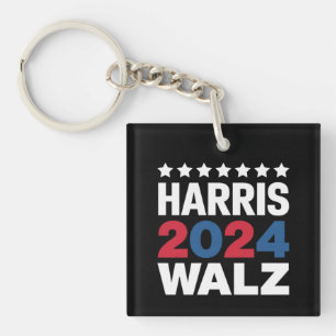 Kamala Harris Walz For President Vice President Key Ring