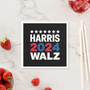 Kamala Harris Walz For President Vice President Napkin
