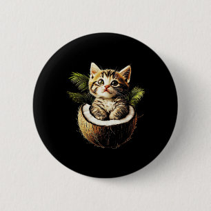 Kamala Harris Wheimer 2024 Cat Lady Funny Coconut 6 Cm Round Badge