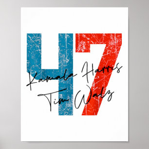 Kamala Harris Wheimer 2024 Harris Waltz President  Poster