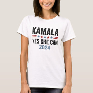 Kamala Harris Yes She Can Kamala Harris 2024 T-Shirt