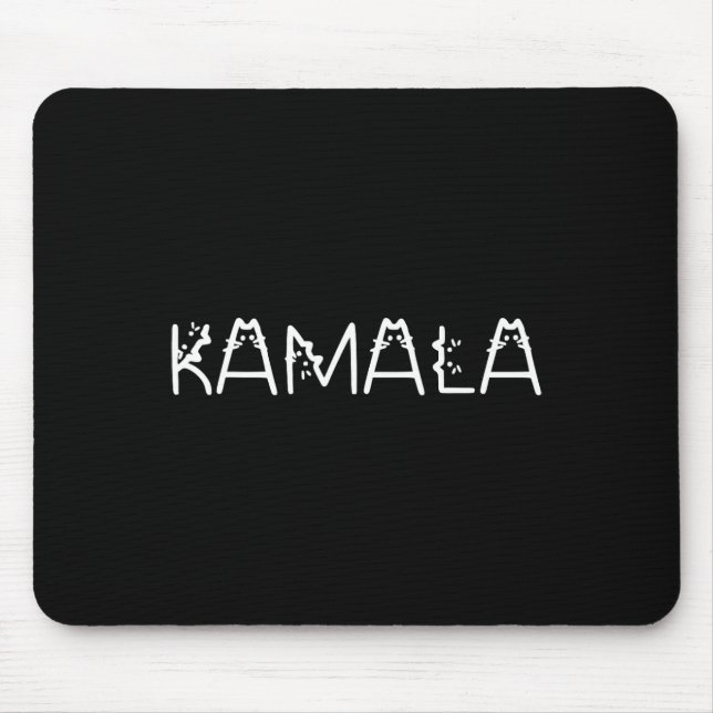 Kamala In Cat Font Kamala Harris Wheimer 2024 Walt Mouse Pad (Front)