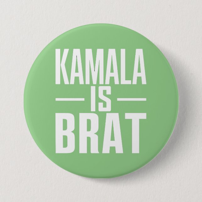 Kamala Is Brat  7.5 Cm Round Badge (Front)