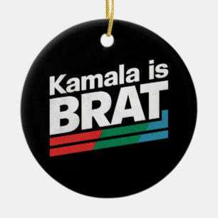 Kamala Is Brat Ceramic Ornament