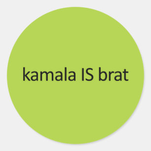 kamala IS brat Classic Round Sticker