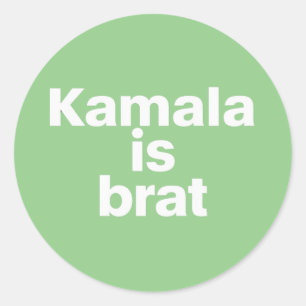 Kamala Is Brat Classic Round Sticker