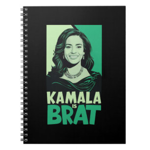 Kamala is Brat Funny Sarcastic Notebook