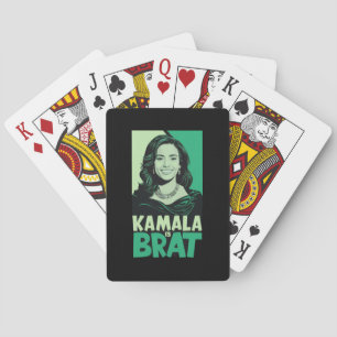 Kamala is Brat Funny Sarcastic Playing Cards