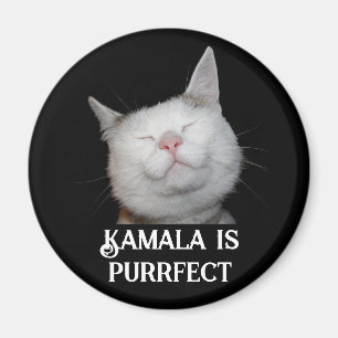 Kamala is Purrfect  Magnet