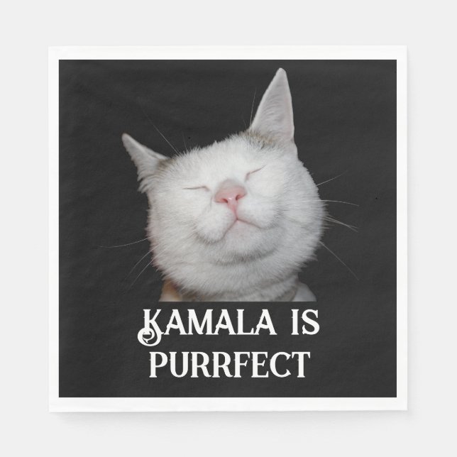 Kamala is Purrfect  Napkin (Front)