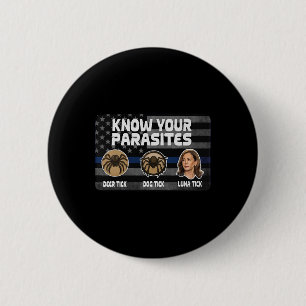 Kamala Know Your Parasites Deer Tick Dog Tick Luna 6 Cm Round Badge
