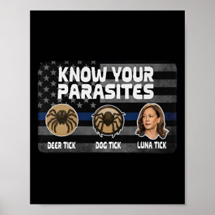 Kamala Know Your Parasites Deer Tick Dog Tick Luna Poster