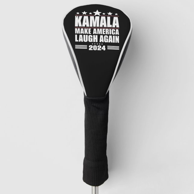 Kamala Make America Laugh Again American Flag 2024 Golf Head Cover (Front)