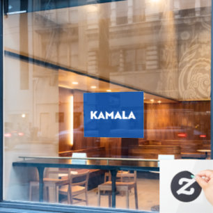 Kamala modern bold typography white and blue