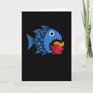 Kamala Over Trump Blue Wave Big Fish Eats Small Fi Card