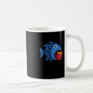 Kamala Over Trump Blue Wave Big Fish Eats Small Fi Coffee Mug