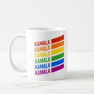 KAMALA PRIDE STRIPES COFFEE MUG