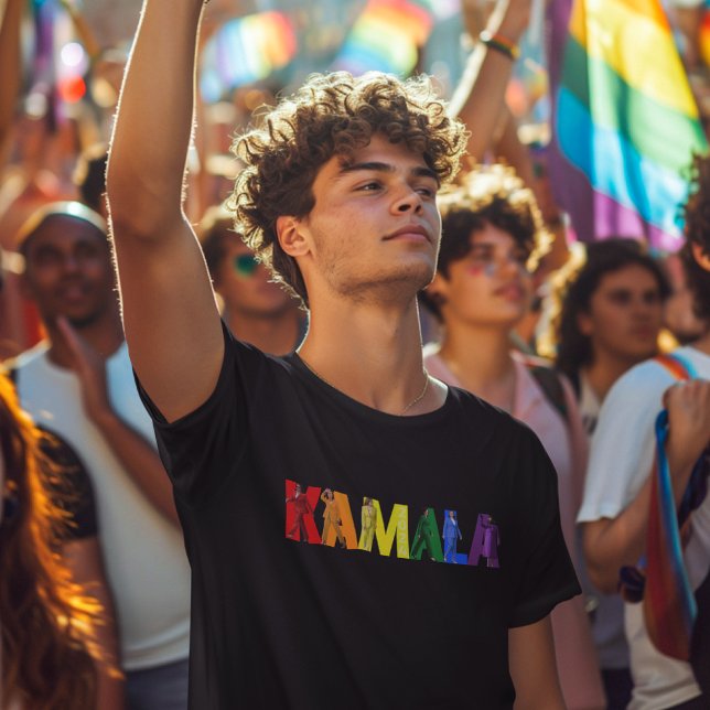 KAMALA Rainbow Pride Flag 2024 Election T-Shirt (Creator Uploaded)