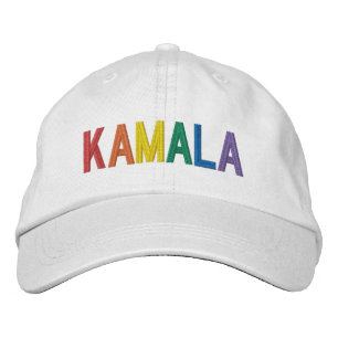 Kamala rainbow typography lgbt gay pride embroidered hat