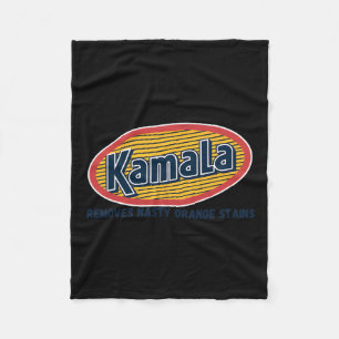 Kamala Removes Nasty Orange Stains Funny Fleece Blanket