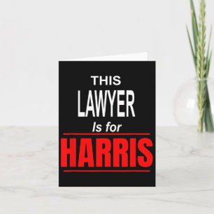 Kamala Supports Harris President 2024 Harris Card